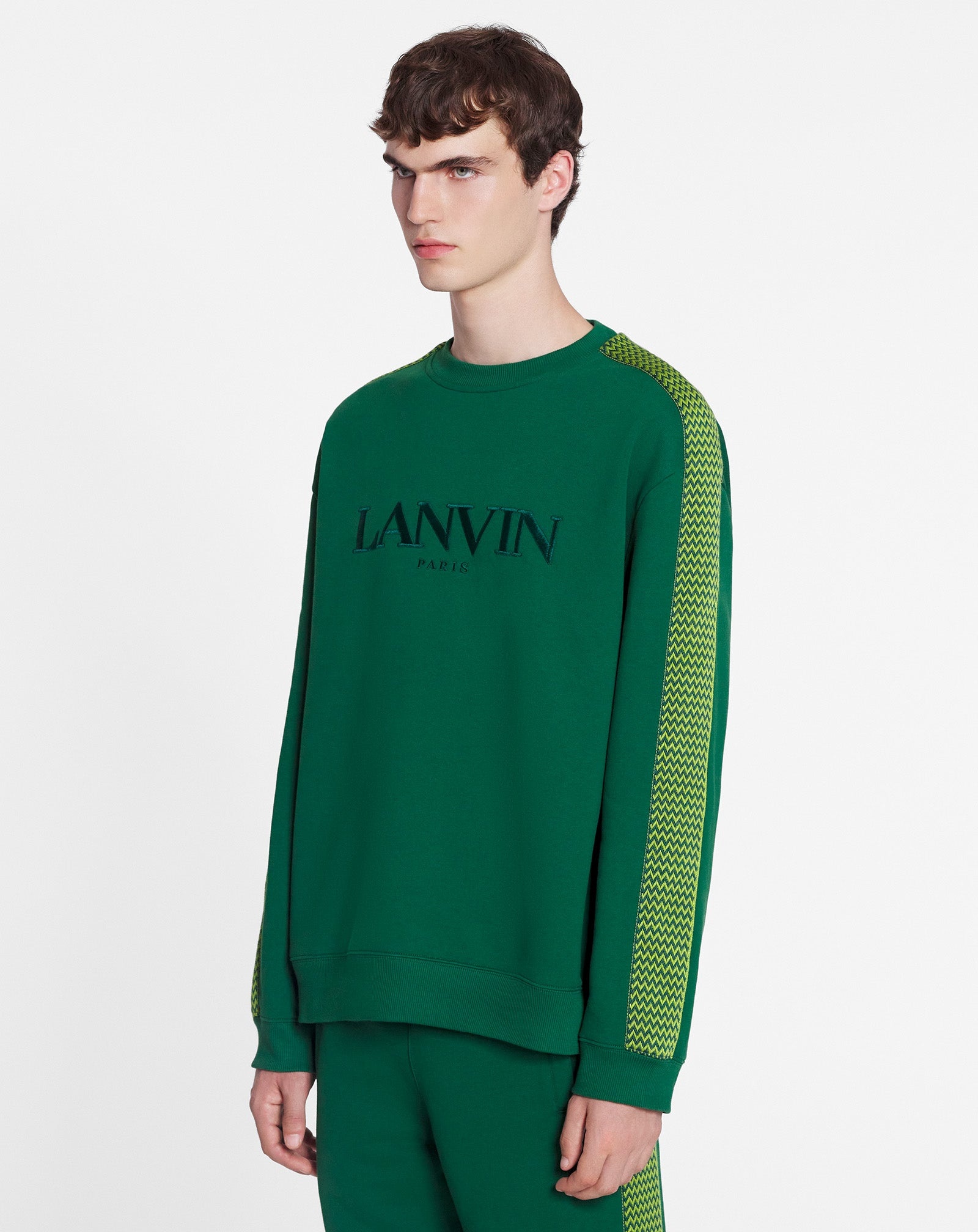 CURB SIDE LANVIN EMBROIDERED LOOSE-FITTING SWEATSHIRT - 3