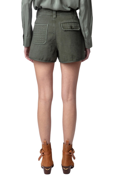 Zadig & Voltaire Sei Quilted Cotton Twill Shorts outlook