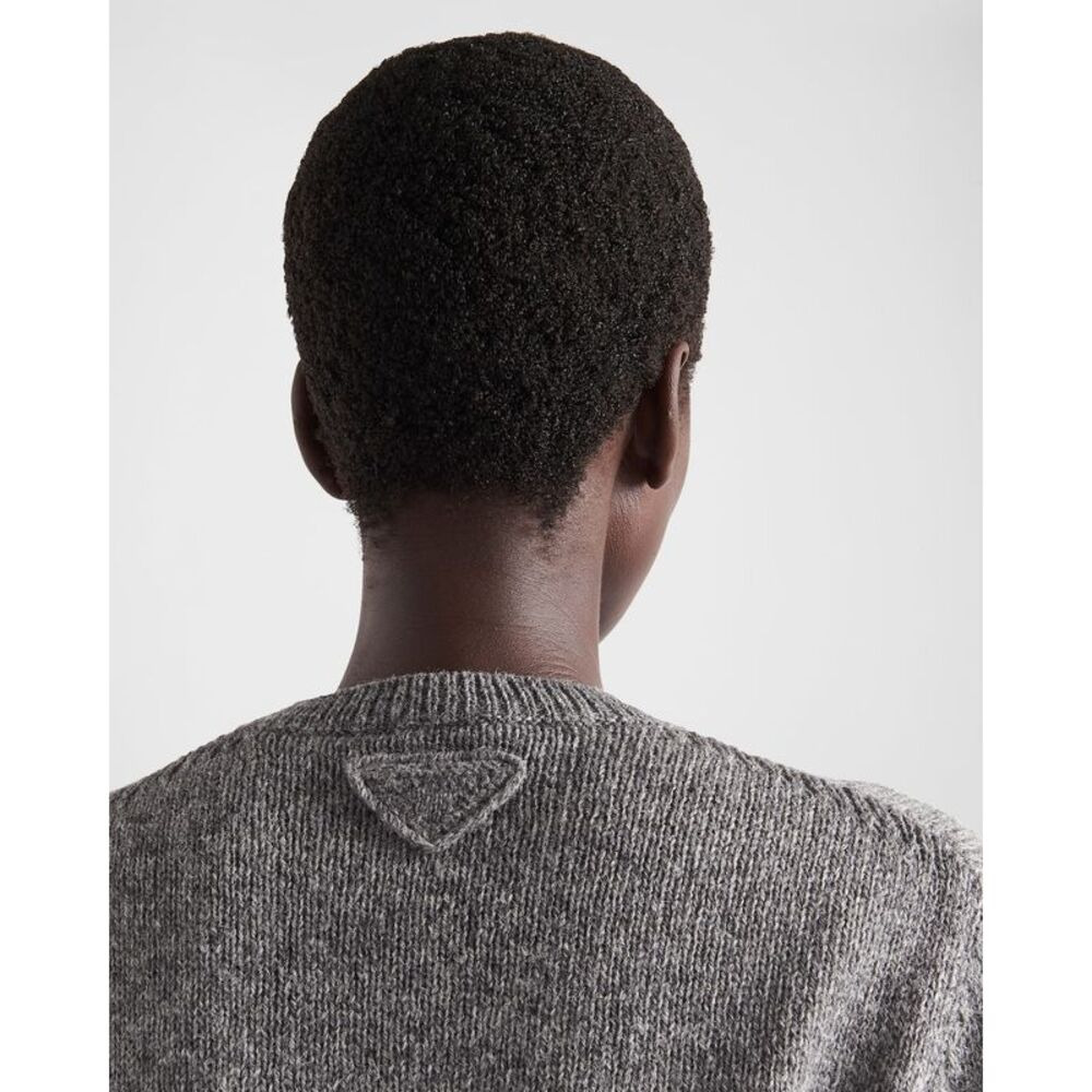 Prada Men Wool And Cashmere Crew-Neck Sweater - 3