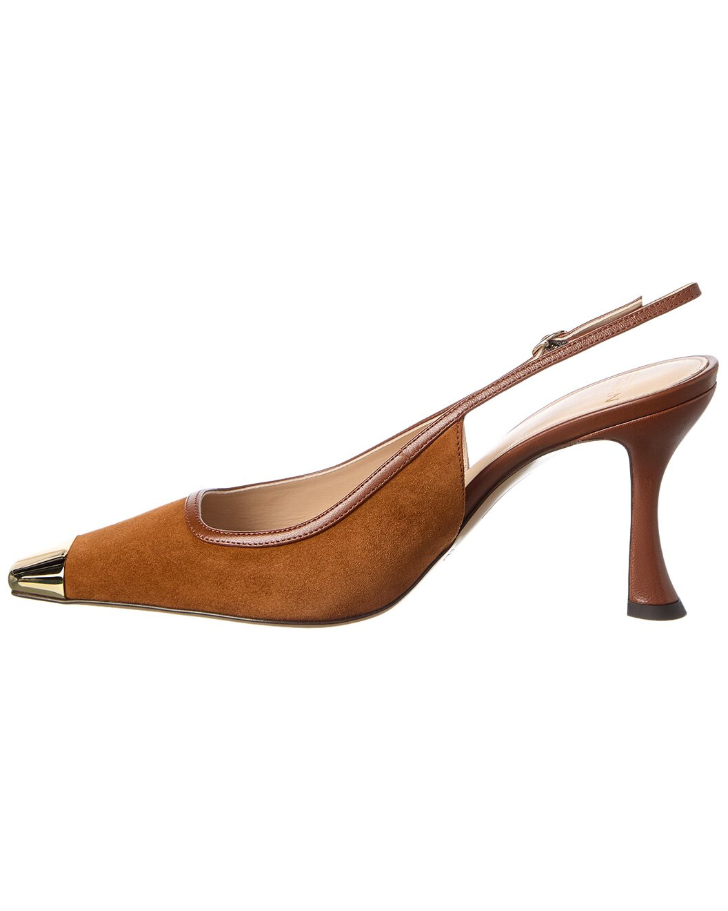 Alexandre Birman Olivia 85 Suede & Leather Slingback Pump - 2