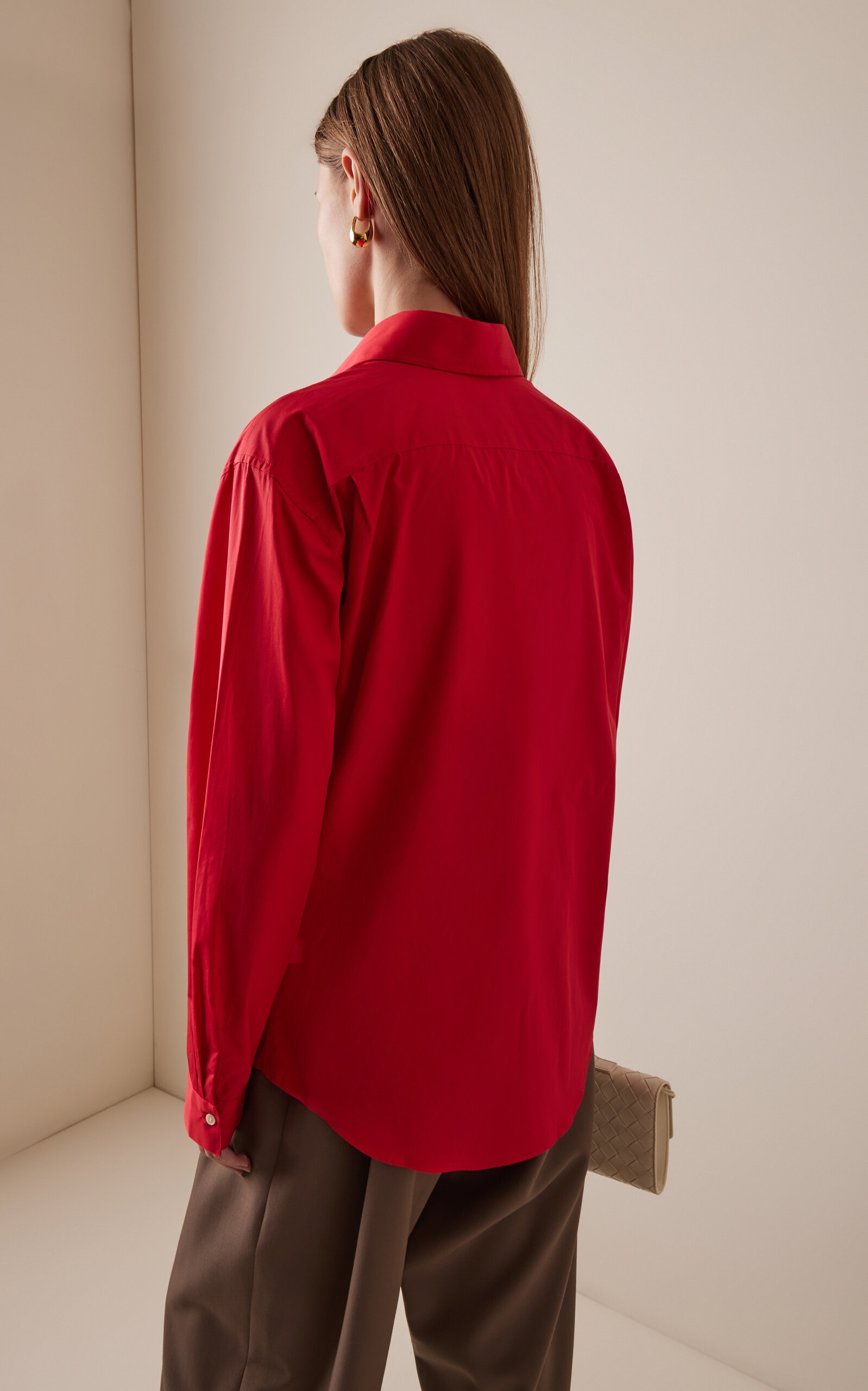 Zoë Organic Cotton Shirt red - 4