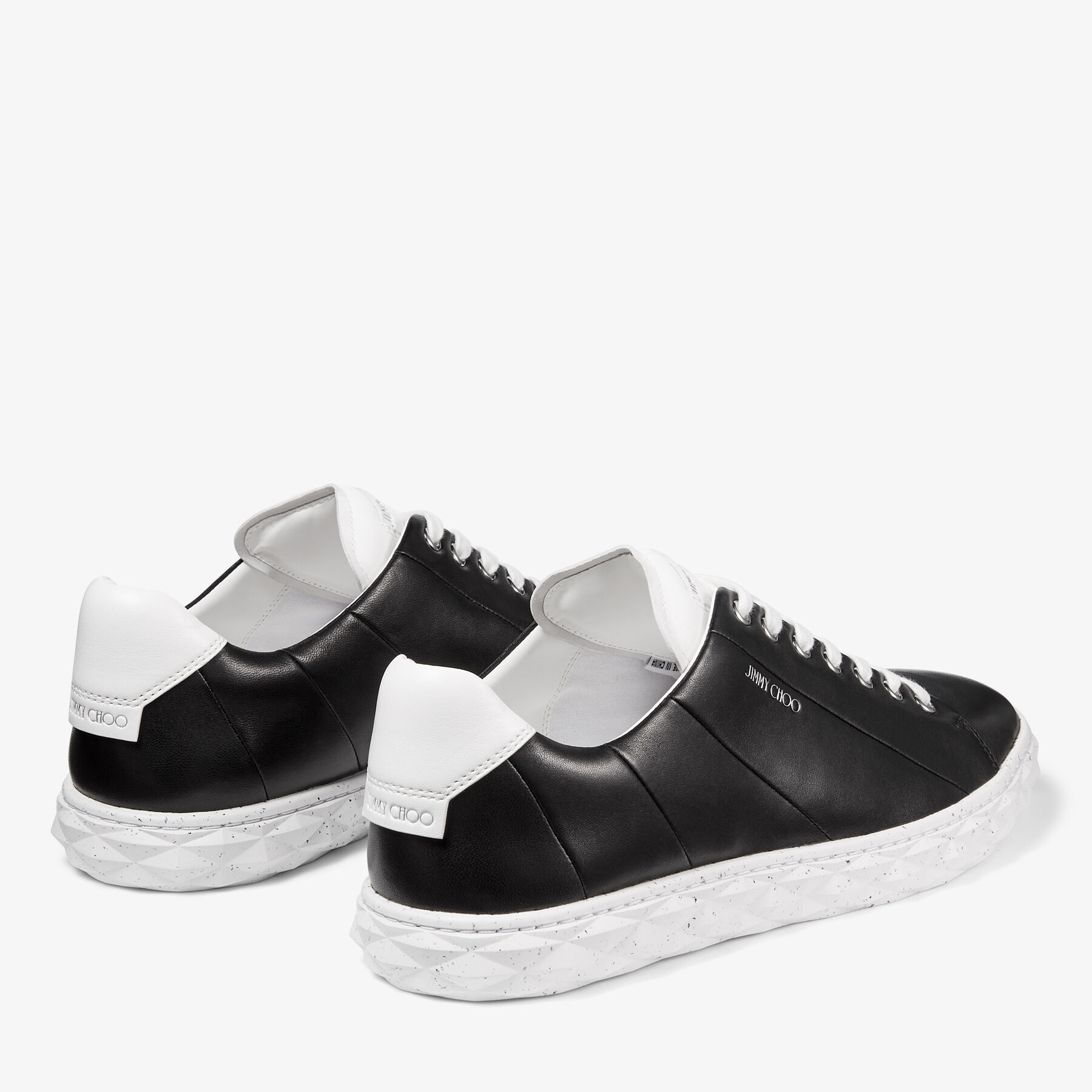 Diamond Light/M
Black Nappa Leather Low-Top Trainers - 6