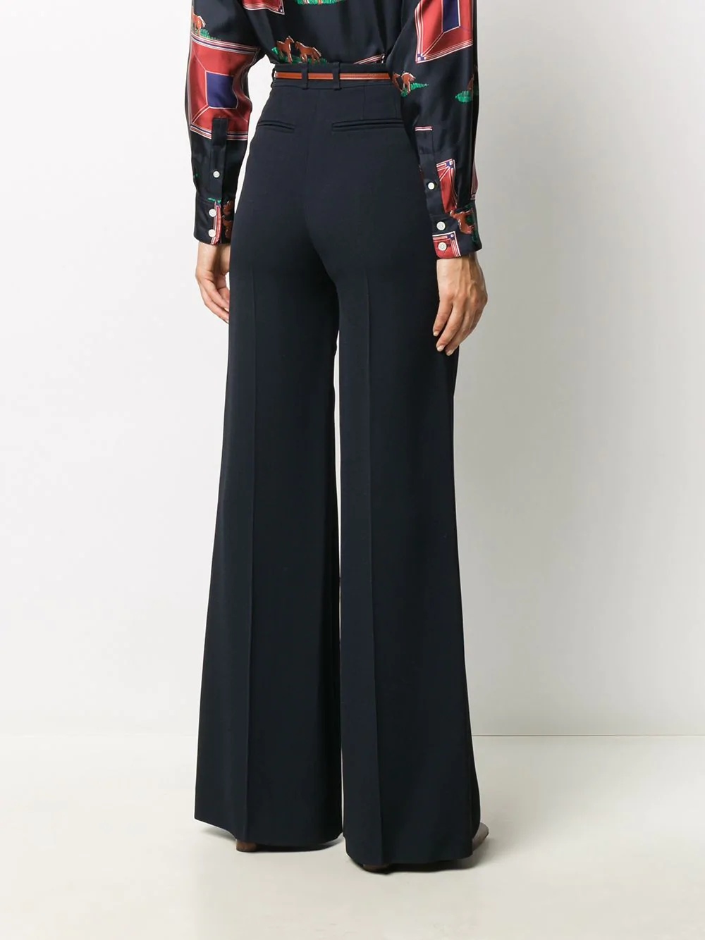 double-faced crêpe trousers - 4