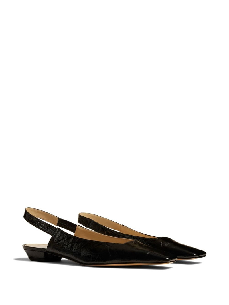 KHAITE The Colin leather slingback flats outlook