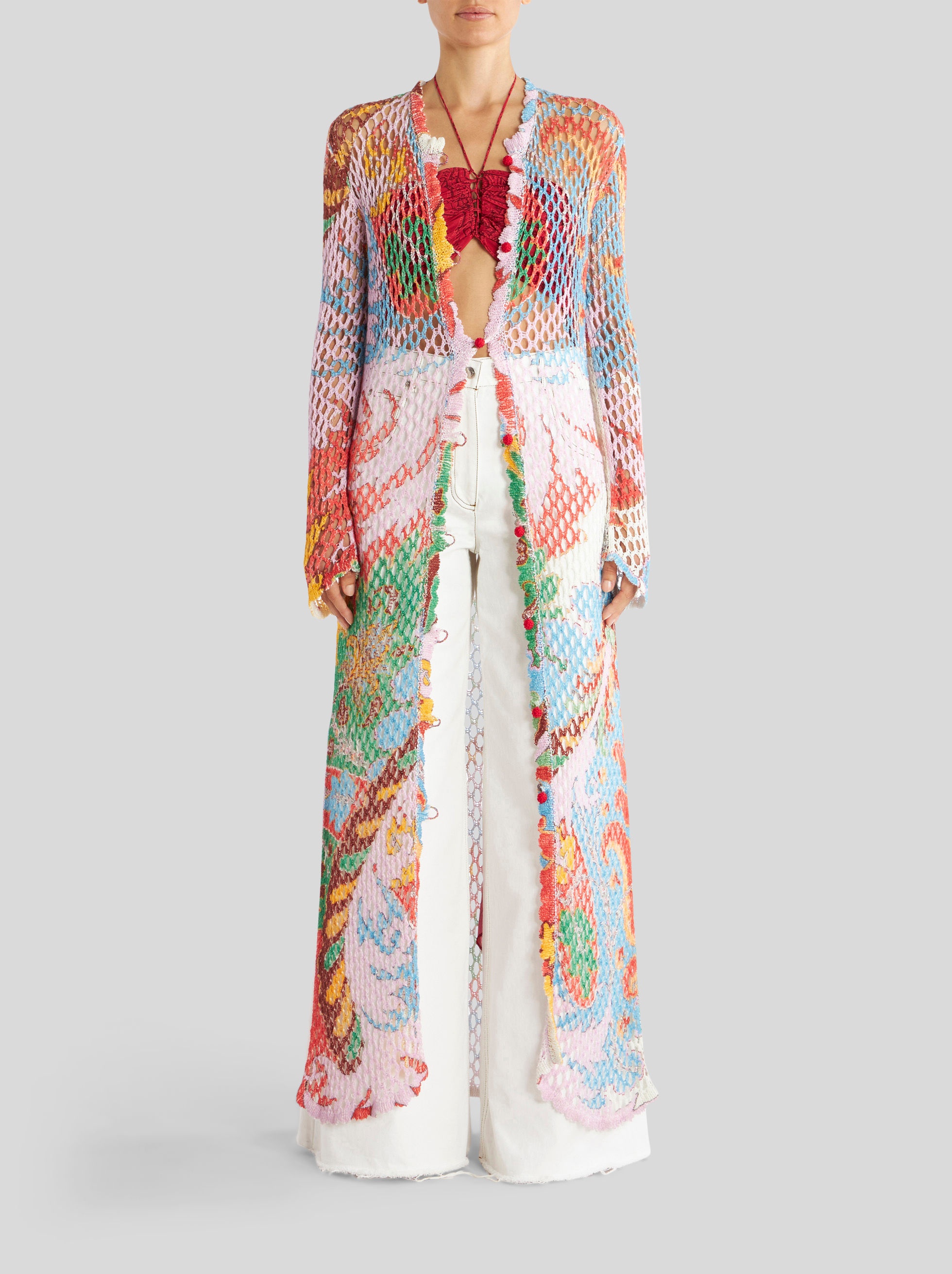 MAXI CROCHETED YARN CARDIGAN - 3