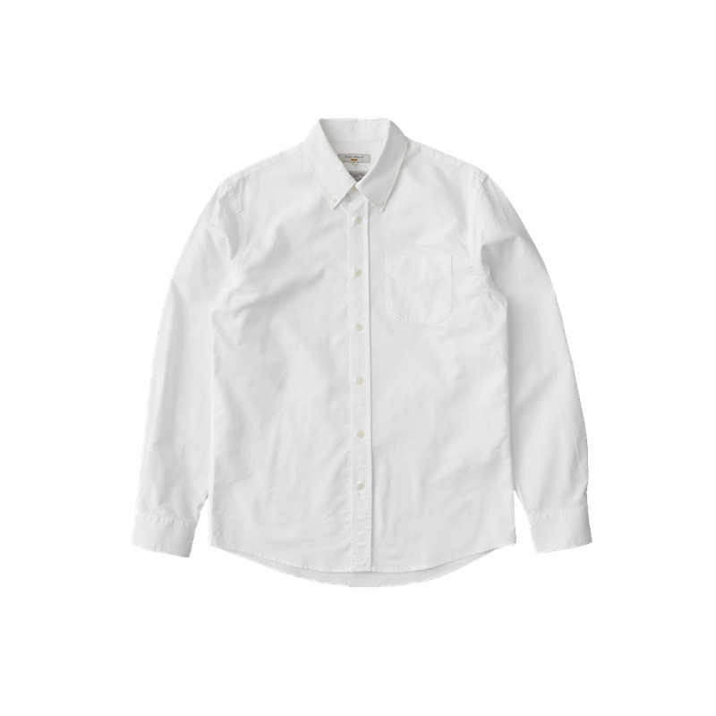 John Button Down Shirt Oxford Offwhite - 5