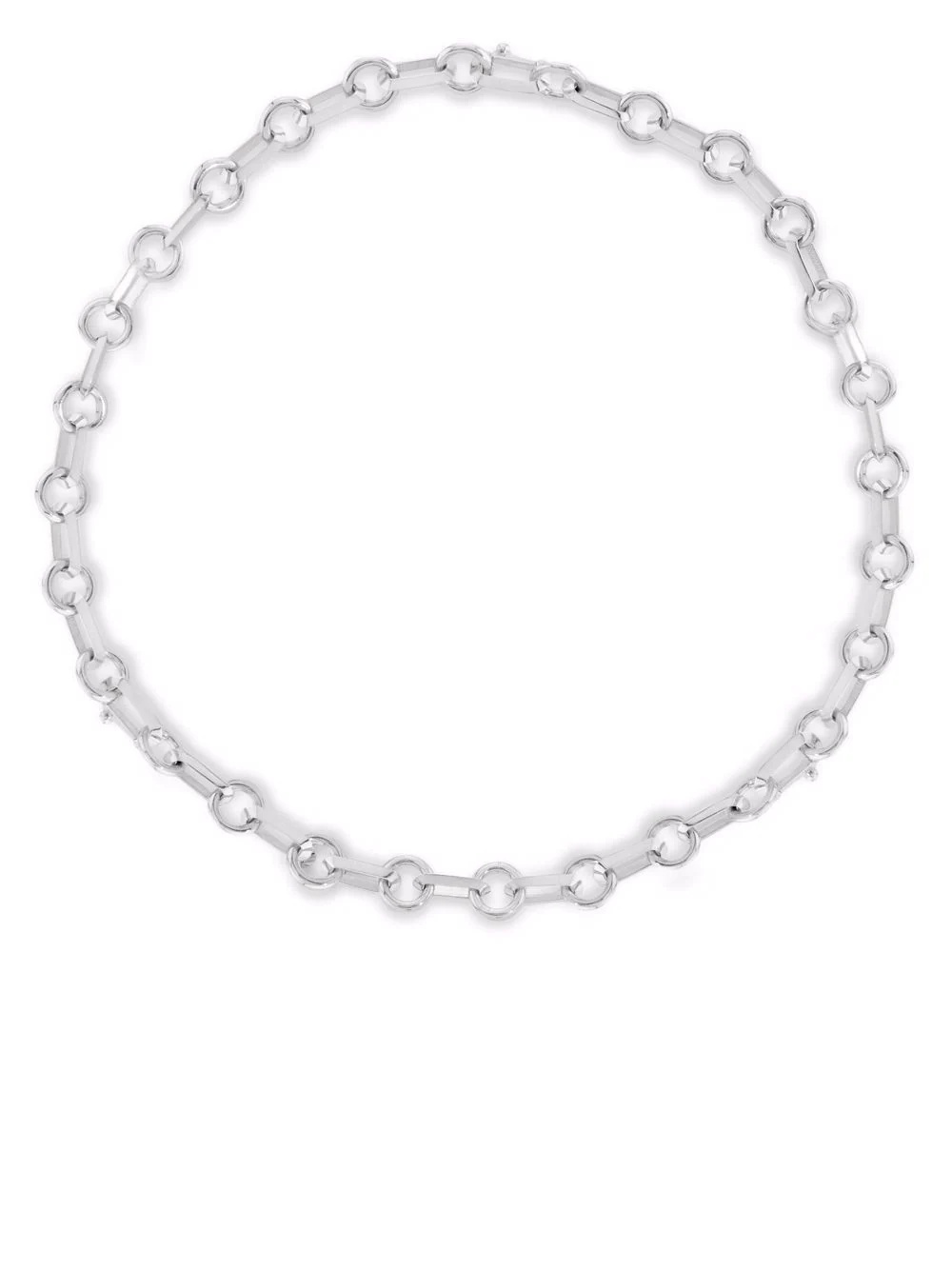 sterling silver Medium Yves necklace - 1