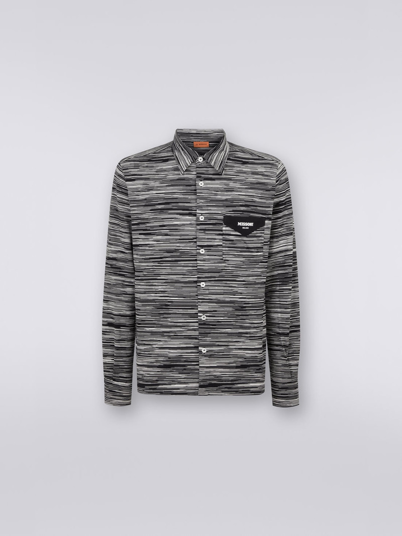 Slub 면 jersey 셔츠 1