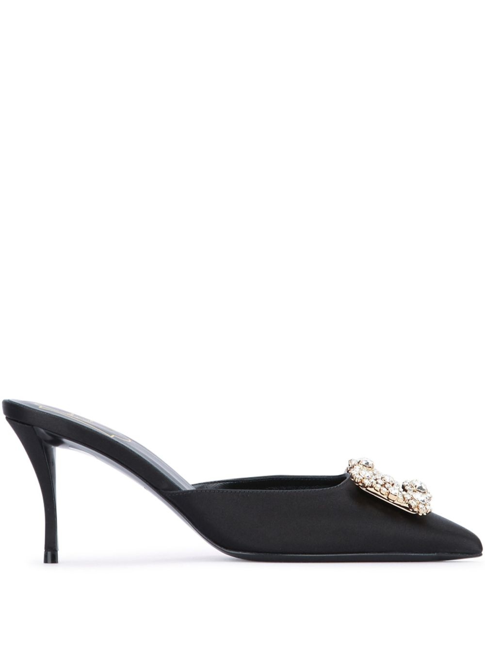 65mm leather mules - 1