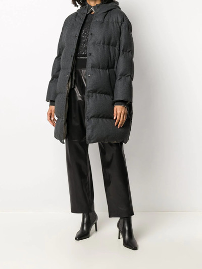 Brunello Cucinelli padded zip-up coat outlook