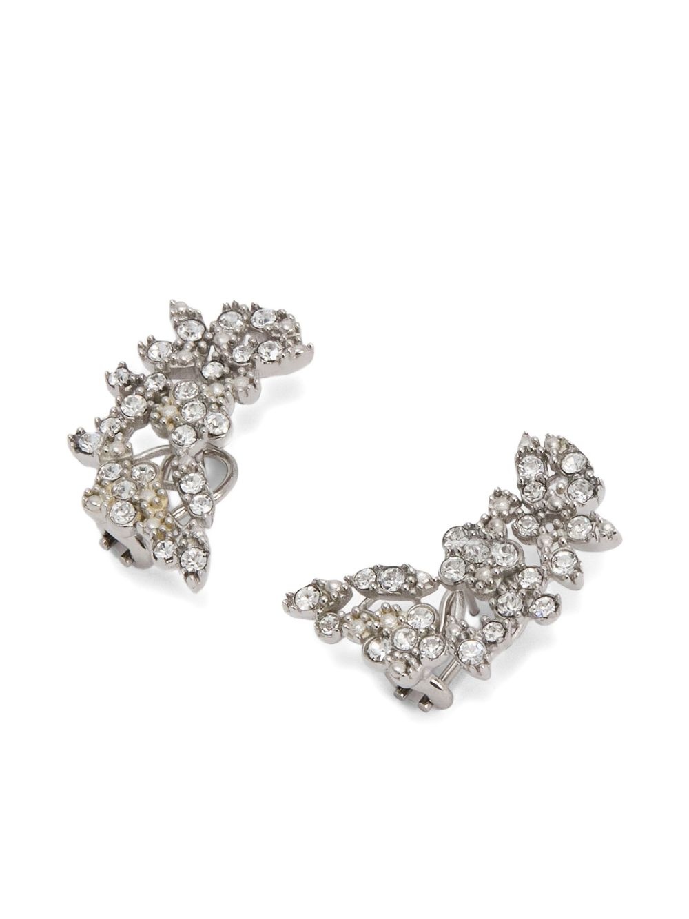 zirconia-embellished earrings - 4