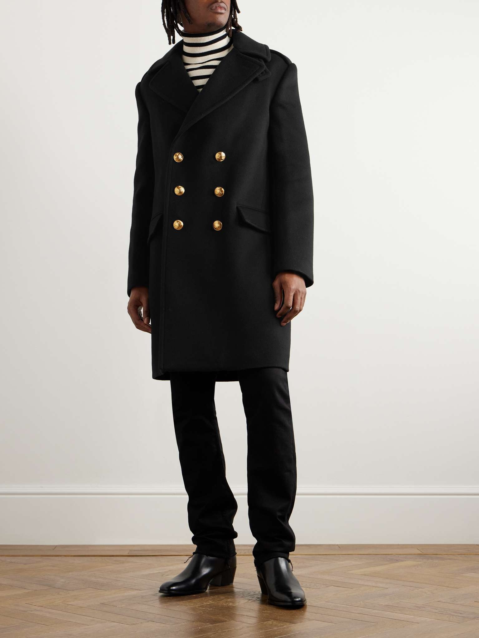 Manathan Double-Breasted Wool and Cashmere-Blend Coat - 2