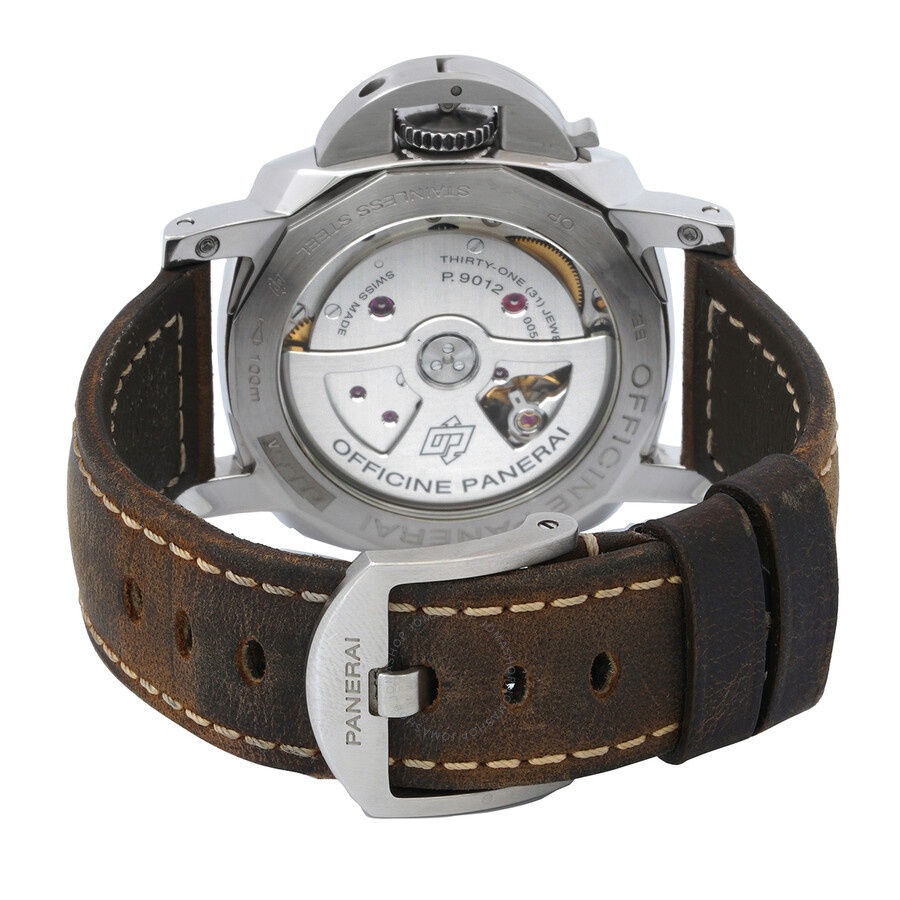 Pre-owned Panerai Luminor 1950 Automatic Black Dial Men's Watch PAM01537 - 3