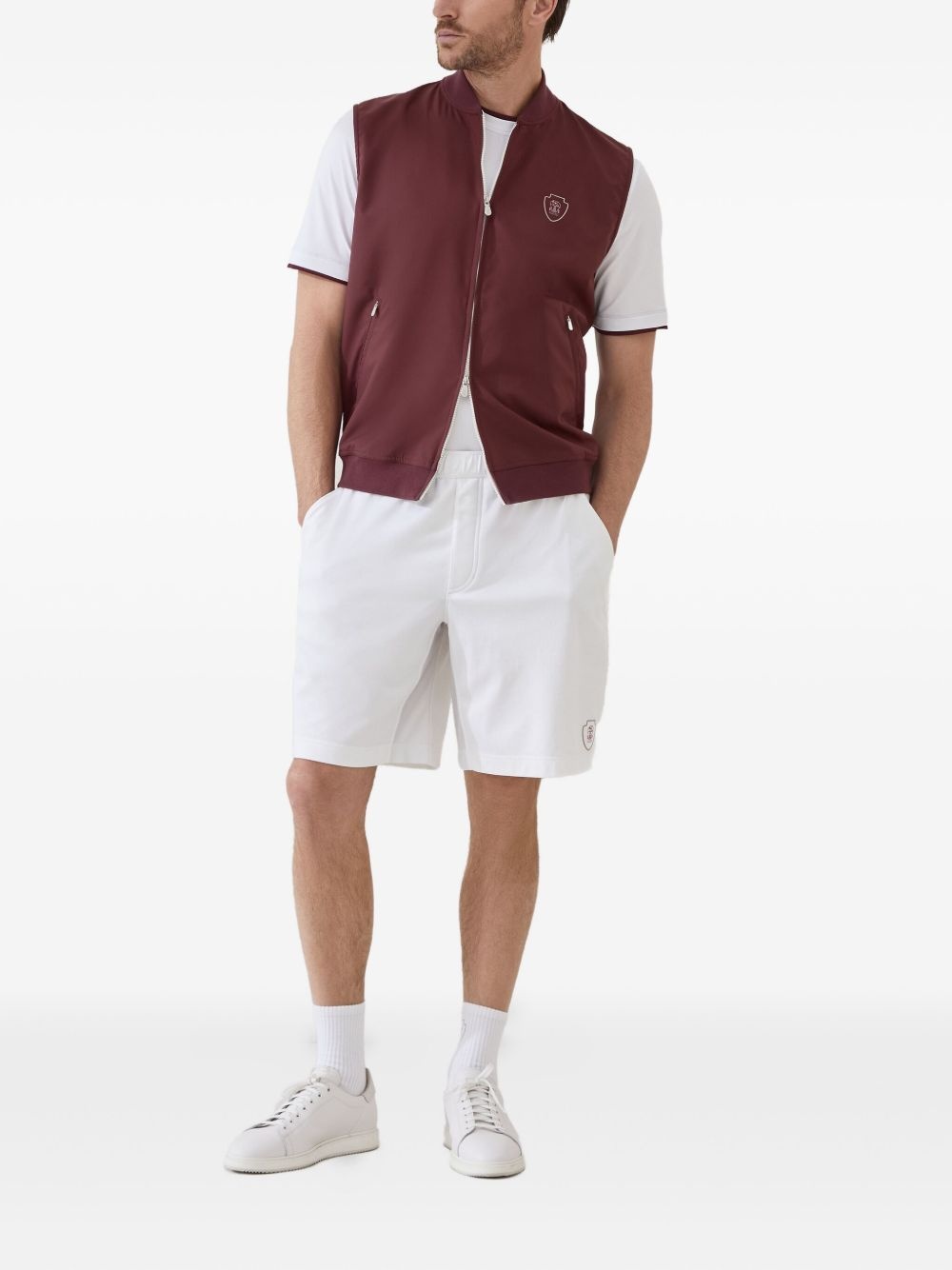 elasticated-waist shorts - 2