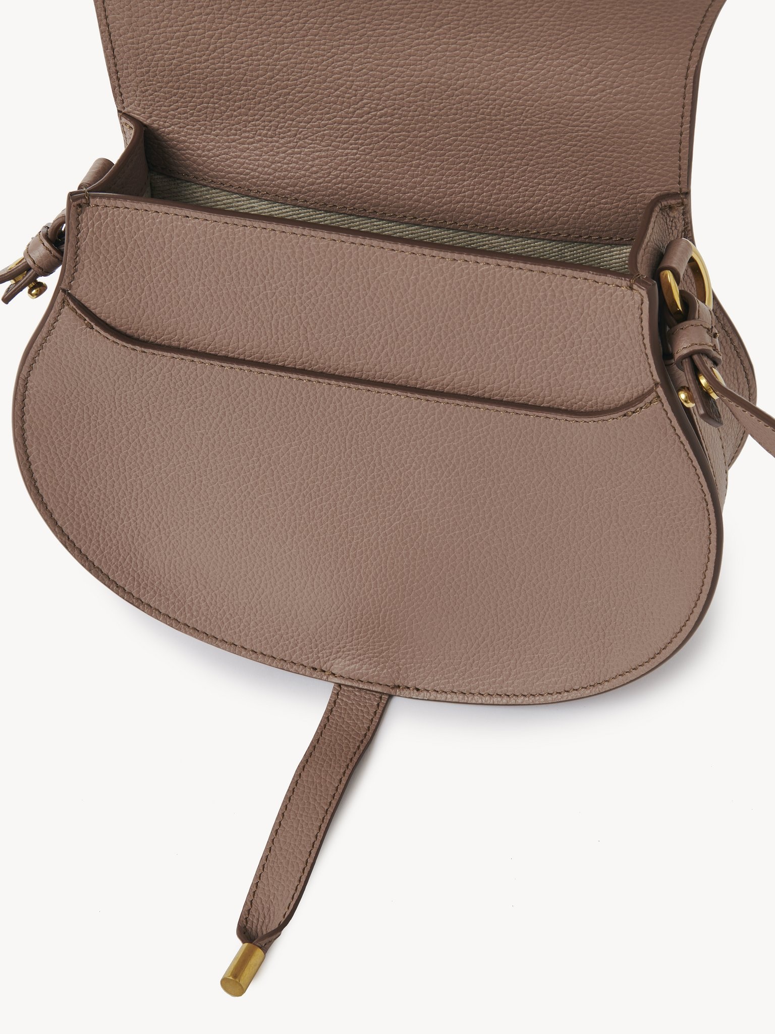 MARCIE SADDLE BAG IN GRAINED LEATHER - 5