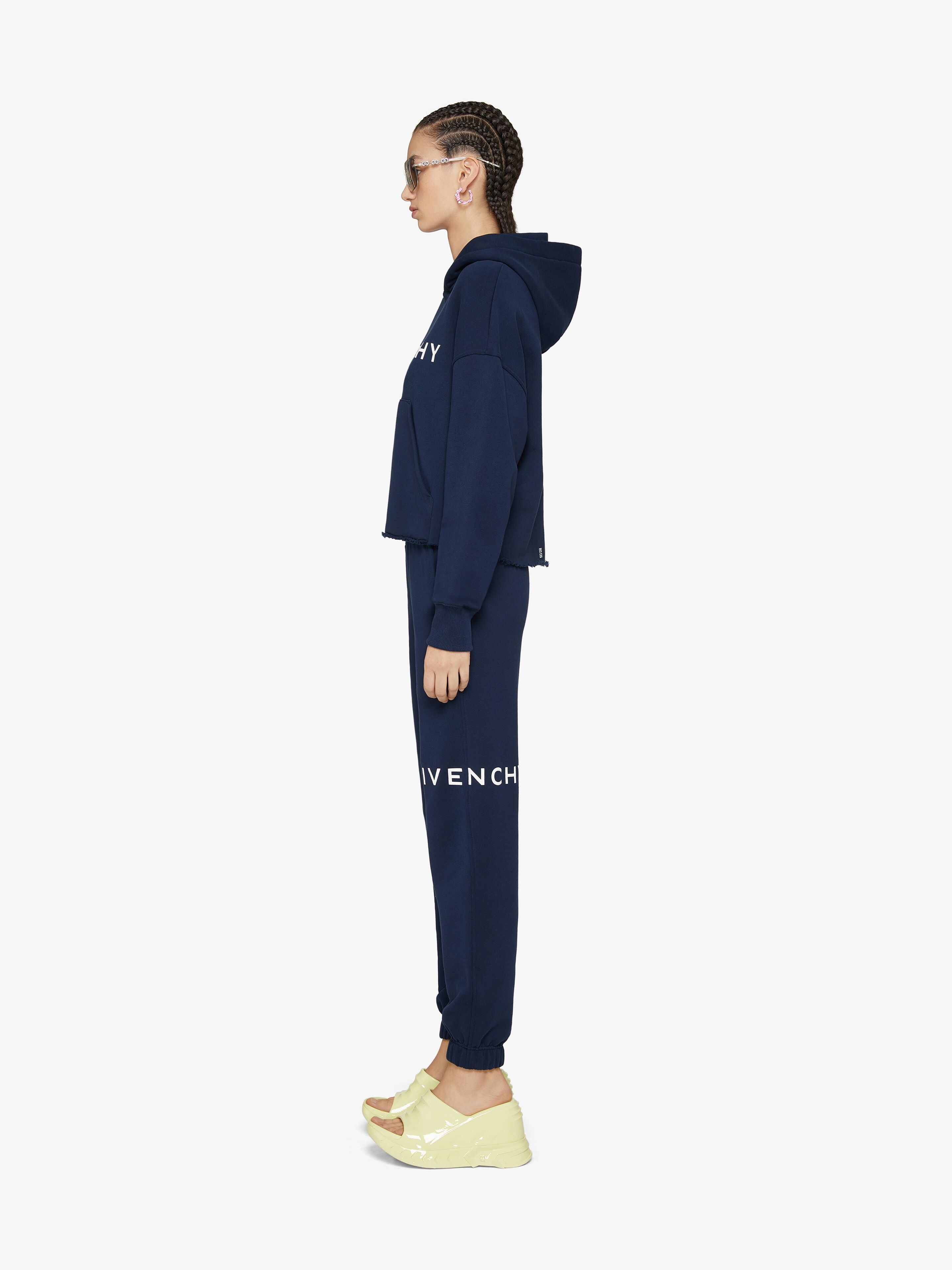 GIVENCHY ARCHETYPE CROPPED HOODIE IN FLEECE - 3