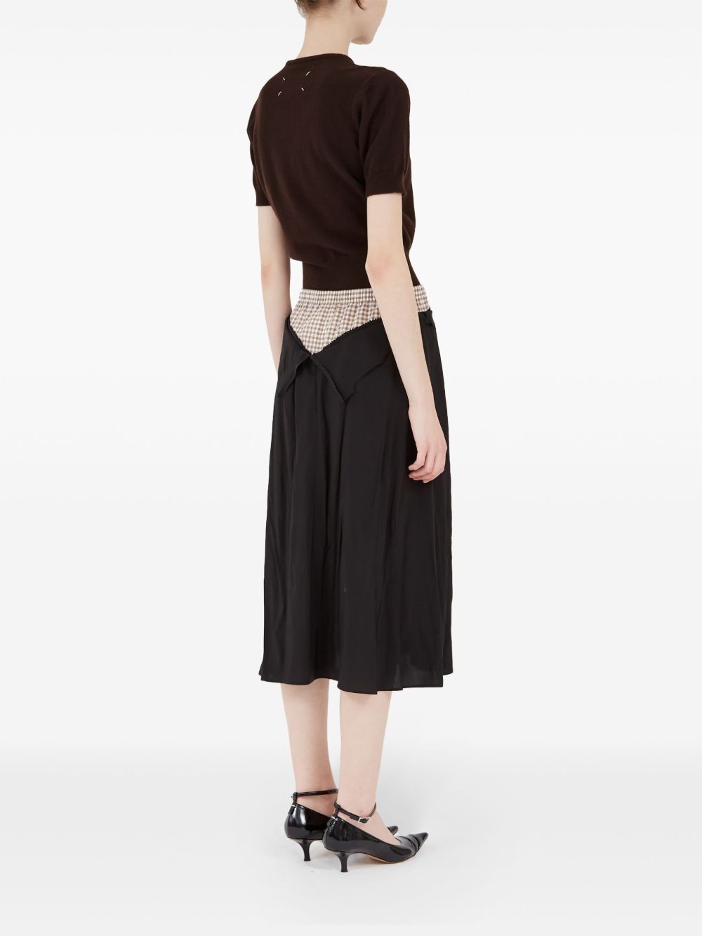 panelled midi skirt - 4