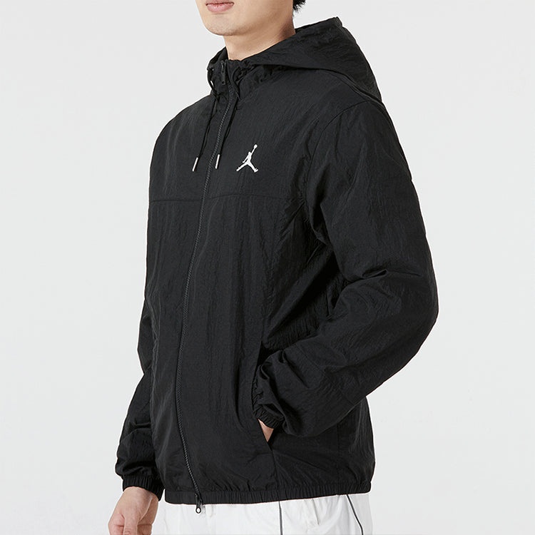 Air Jordan SS22 Solid Color Windproof Long Sleeves Jacket Black DJ0253-010 - 5