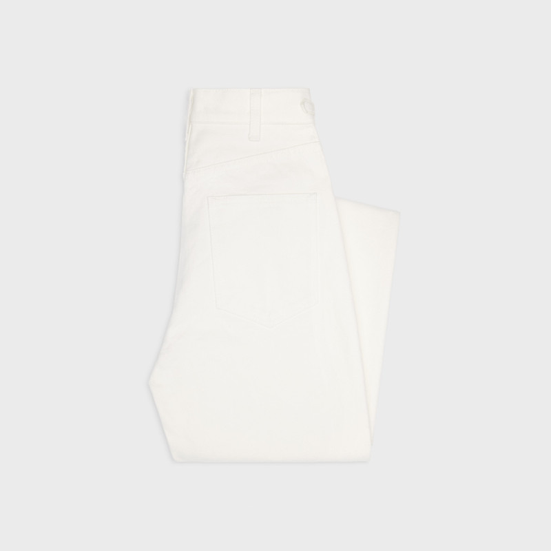 CELINE Jane flared jeans in optic white wash denim outlook