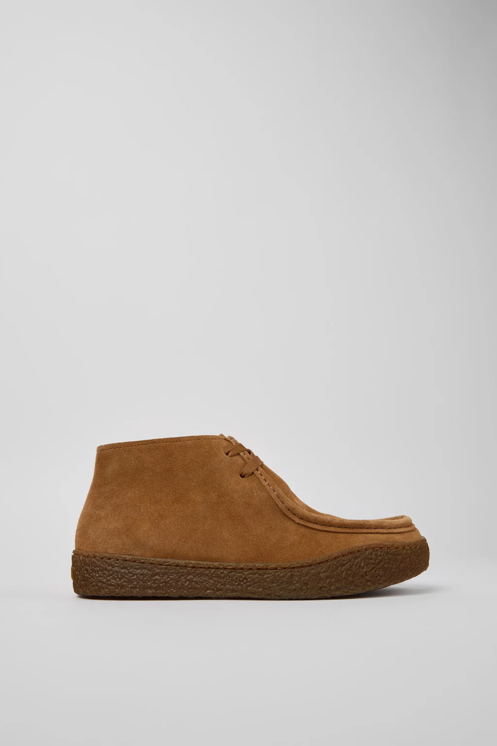 Brown Suede Ankle Boots for Men. - 1