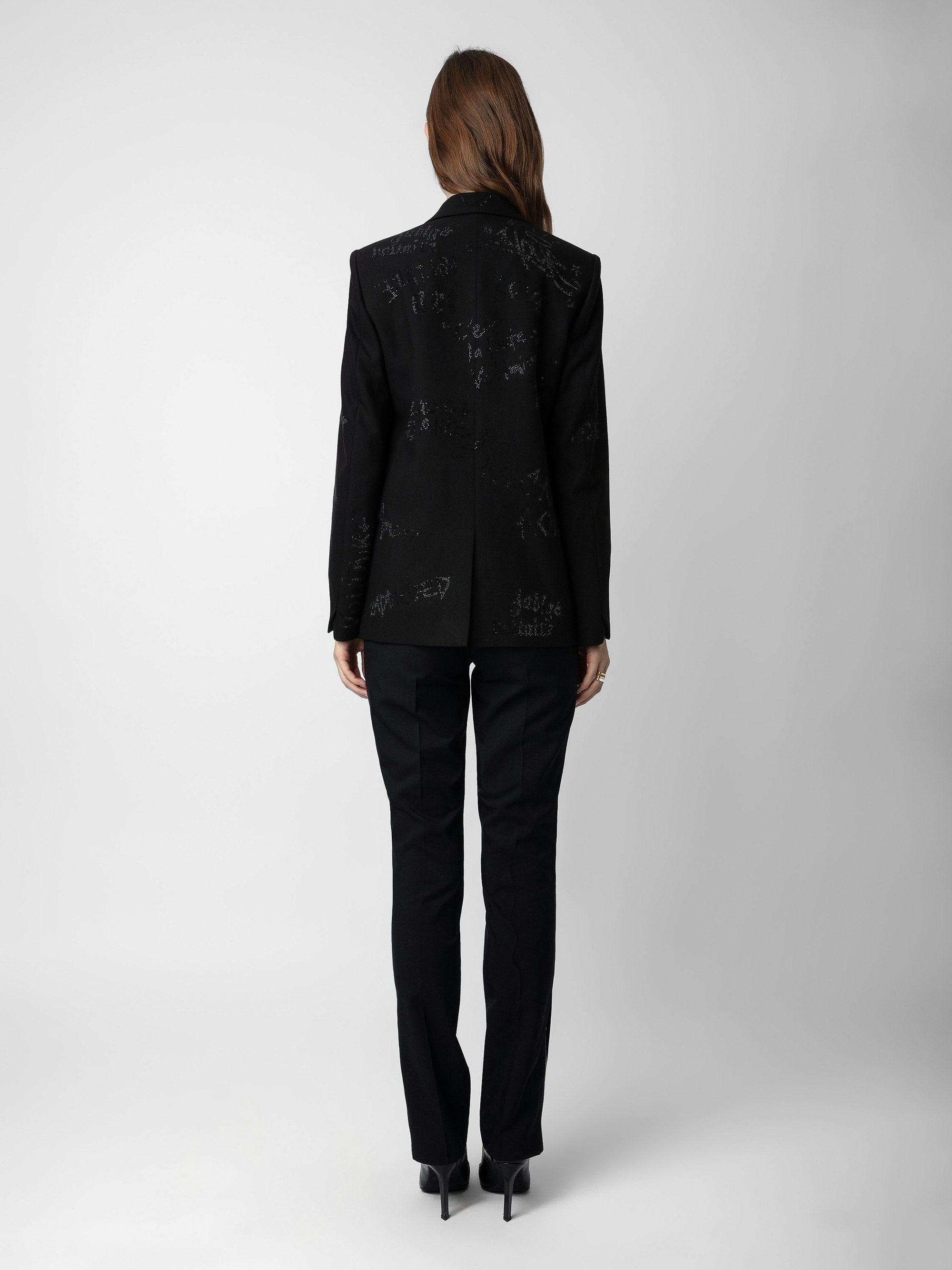 Vanille Diamanté Blazer - 3