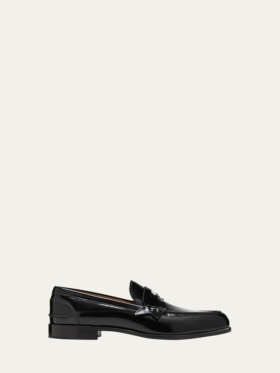 Men's Patent Leather Penny Loafers - 1