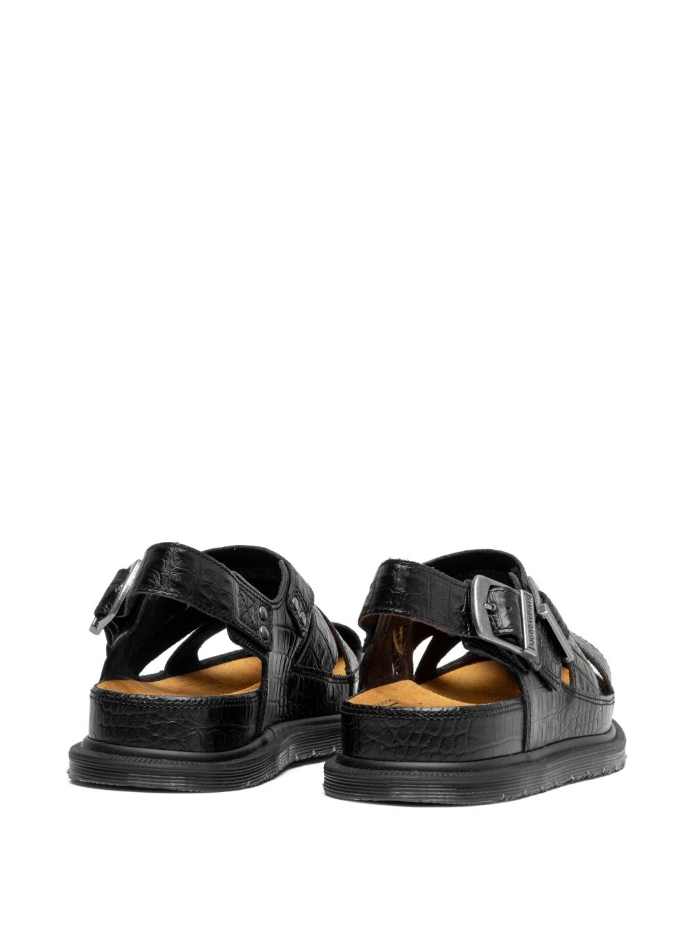 crocodile-effect sandals - 3