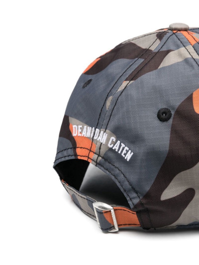 DSQUARED2 camouflage-print logo baseball cap outlook