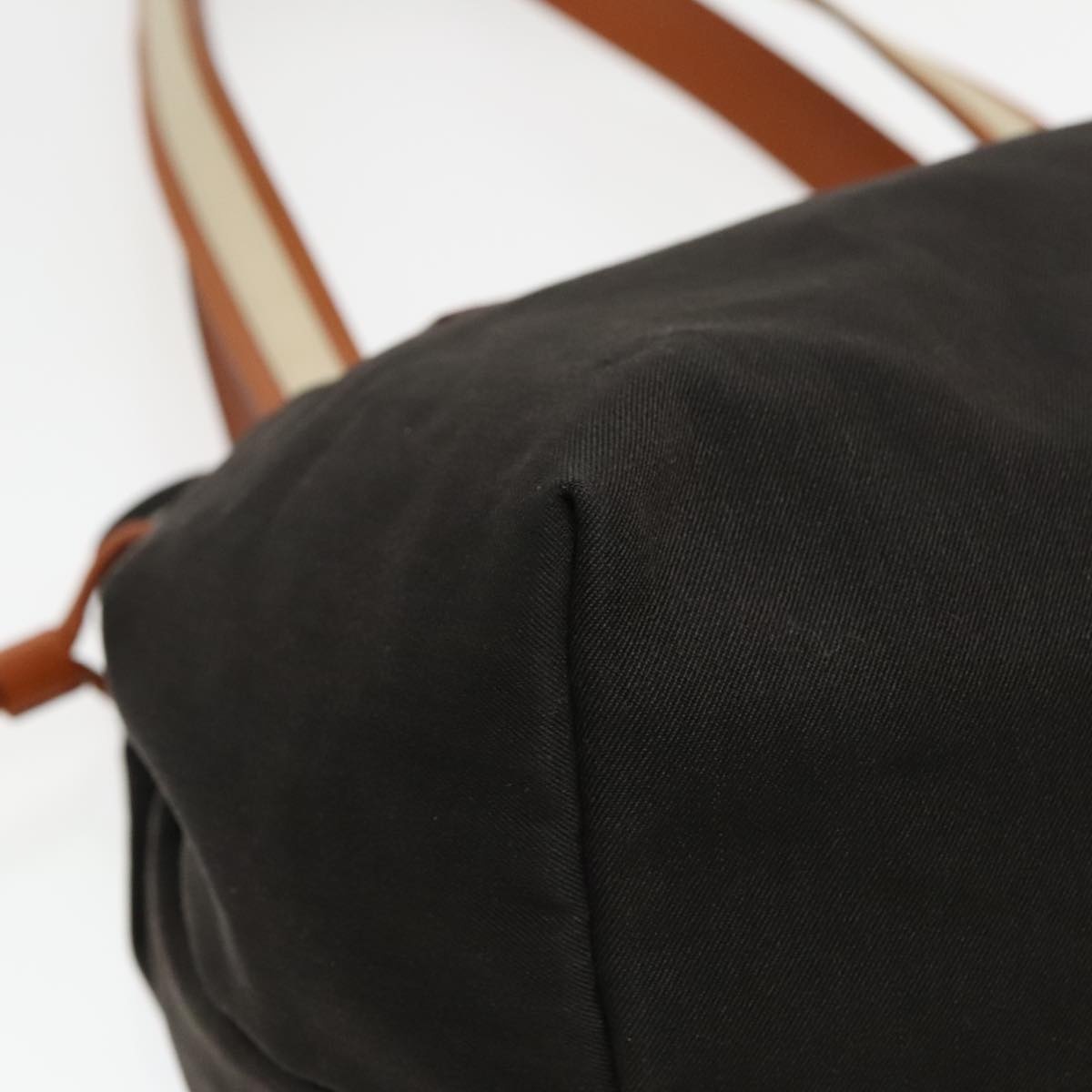 GUCCI Tote Bag Canvas Khaki Silver - 11
