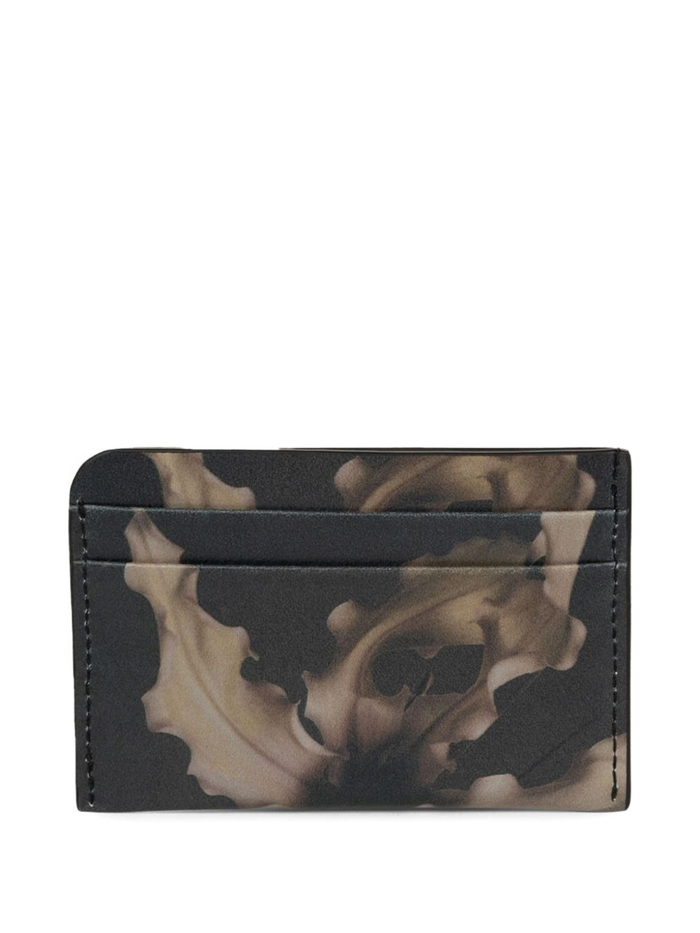 floral-print leather card holder - 2