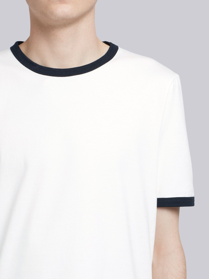 contrasting-trim T-shirt 5