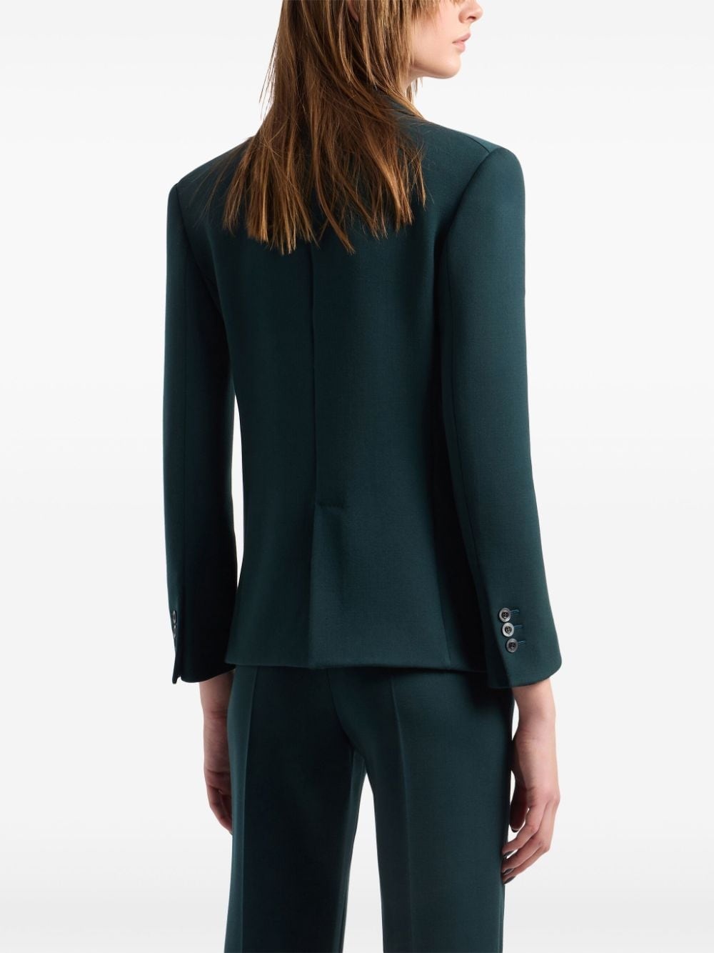 notched-lapels double-breasted blazer - 3