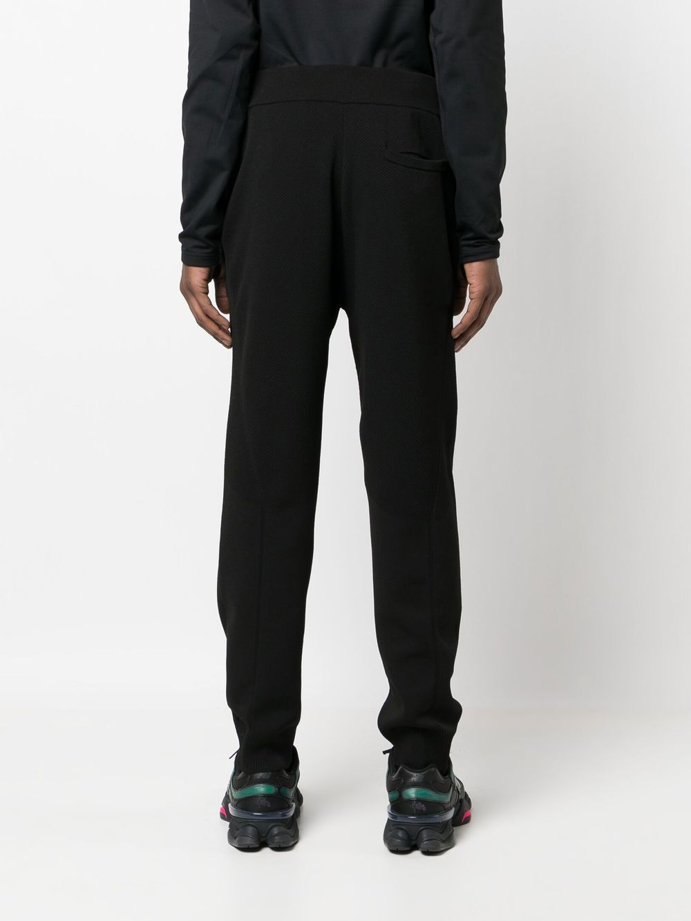 logo-patch fleece track pants - 4