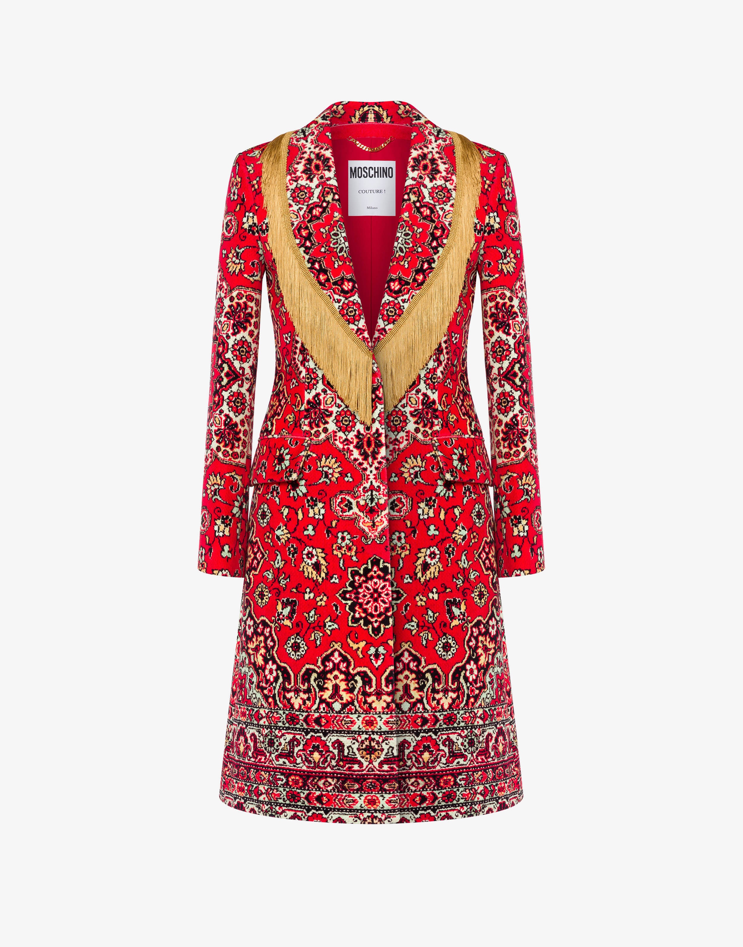 RUG PRINT VELVET COAT - 1