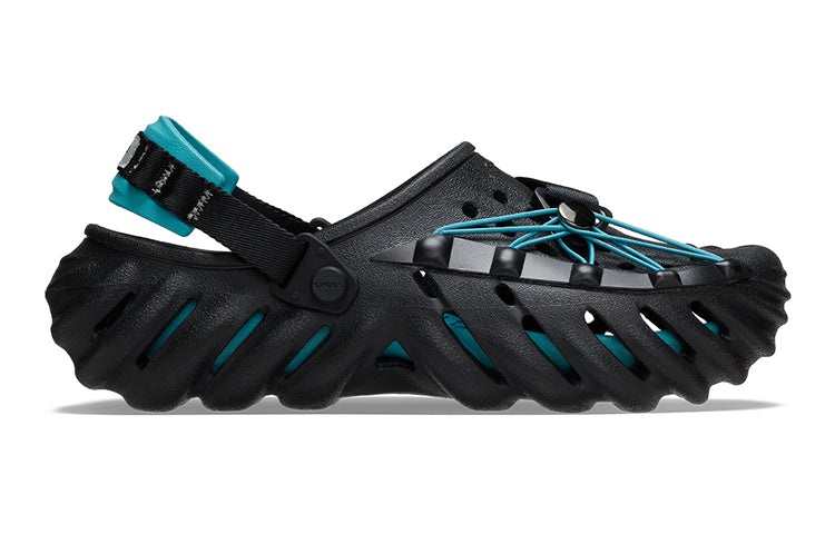 Crocs Echo Reflective Laces Clog 'Black Teal' 210004-001 - 2
