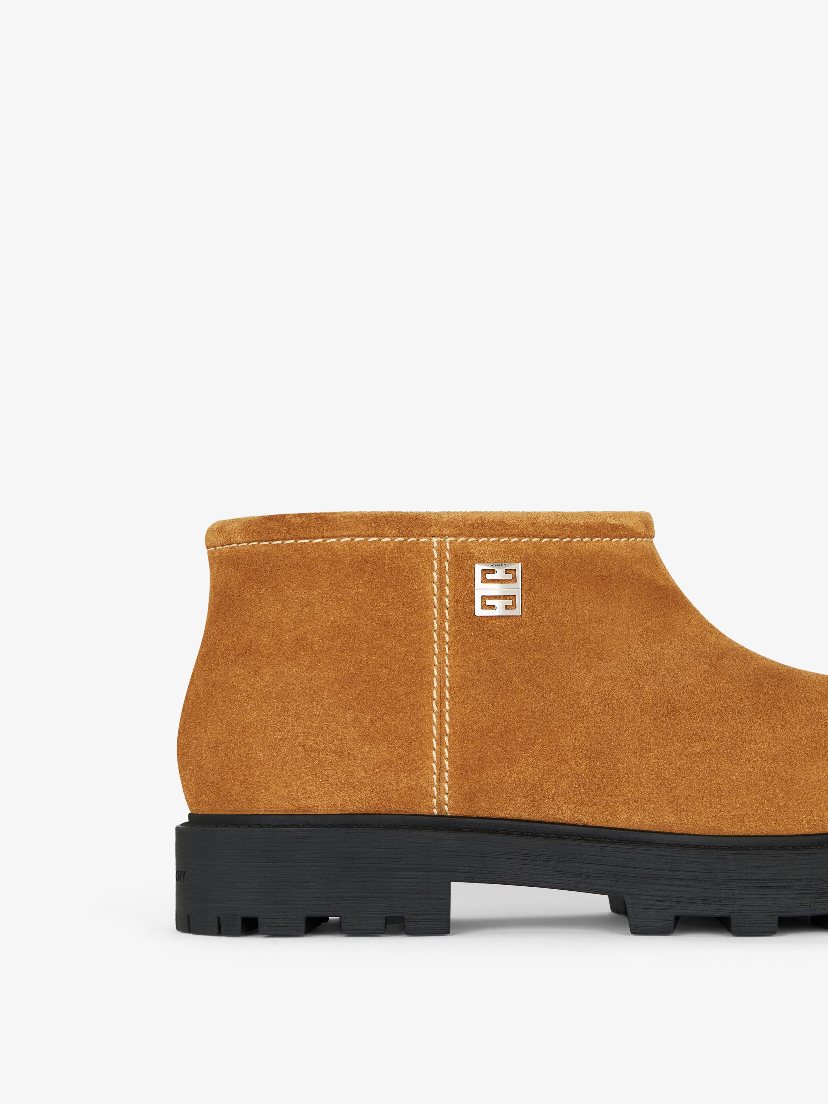 STORM ANKLE BOOTS IN SUEDE AND SHEARLING - 5