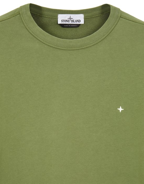 65751  COTTON FLEECE_GARMENT DYED OLIVE GREEN - 3