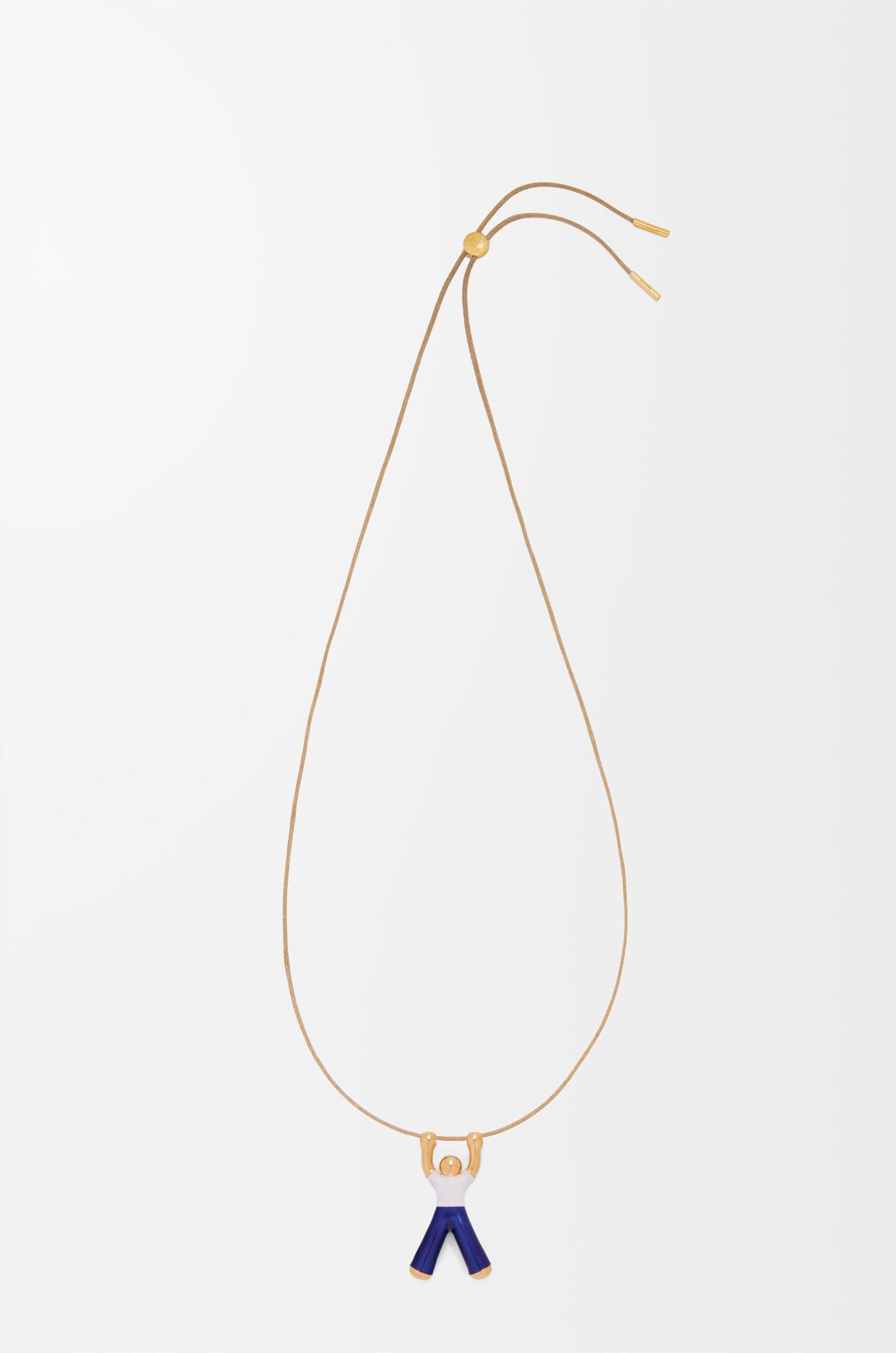 Hanging Acrobat pendant in sterling silver - 1