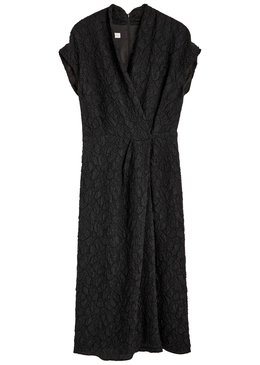 Dries Van Noten Dilian Wrap-effect Cloqué Midi Dress - 1