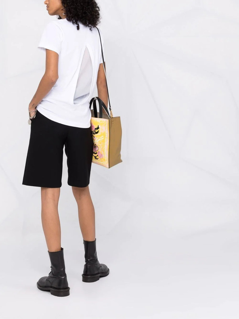 Comme Des Garçons cut-out cotton T-shirt outlook