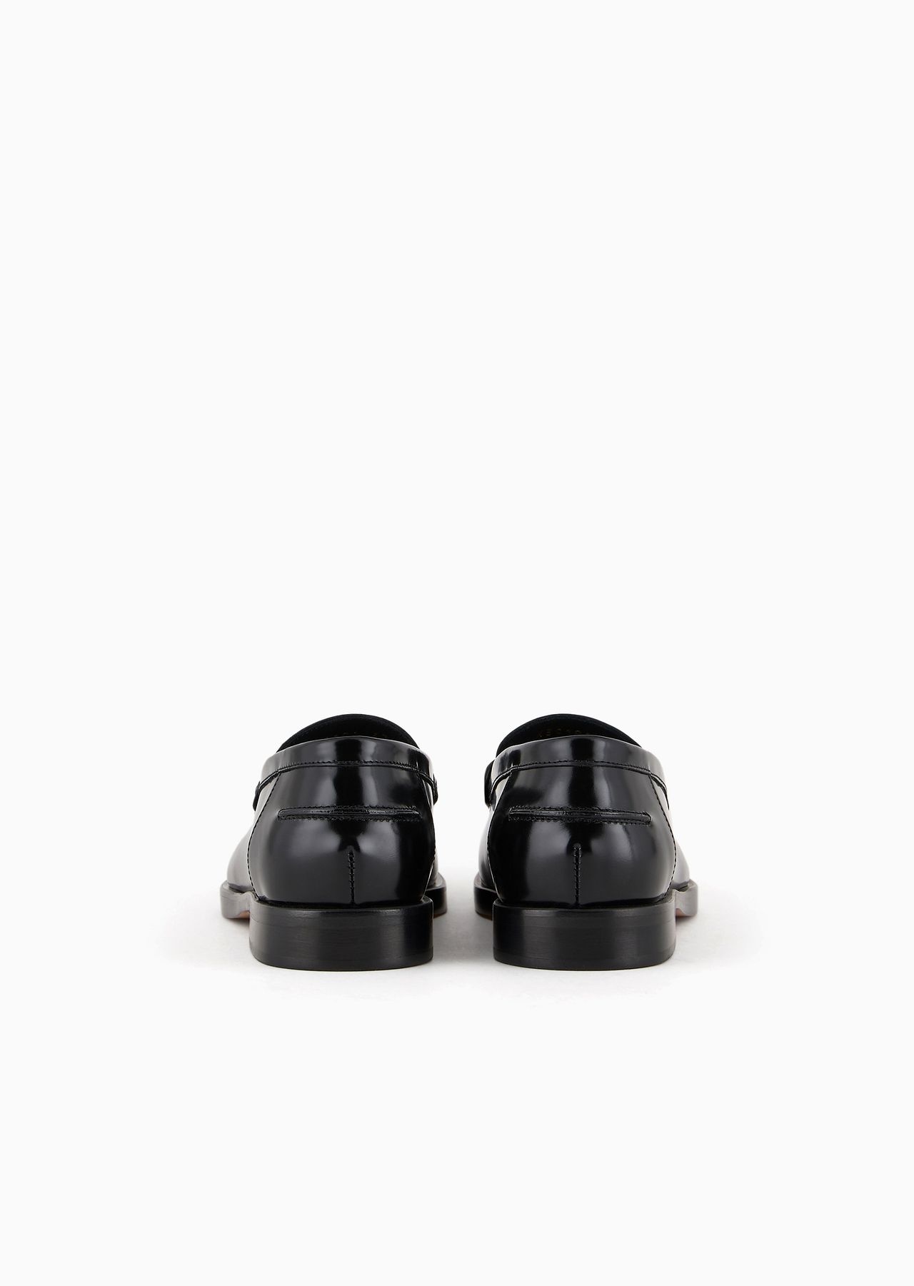 Polished leather loafers with stirrup bar - 7