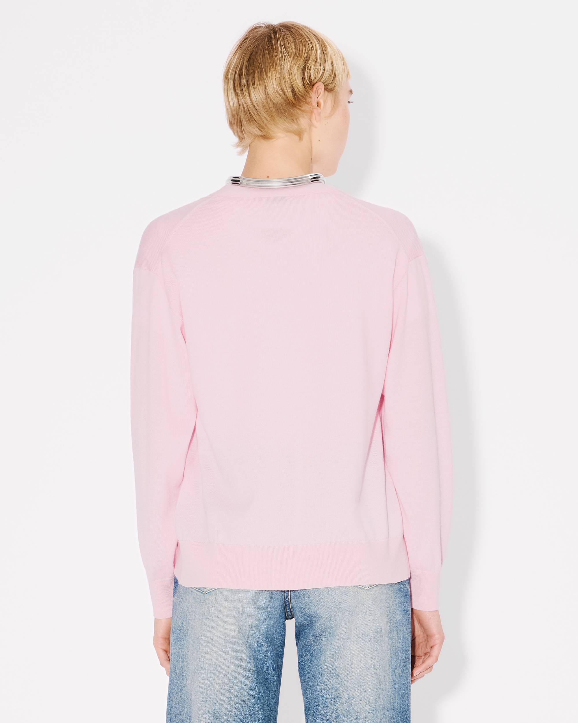 'Boke Flower' embroidered vneck cardigan - 4