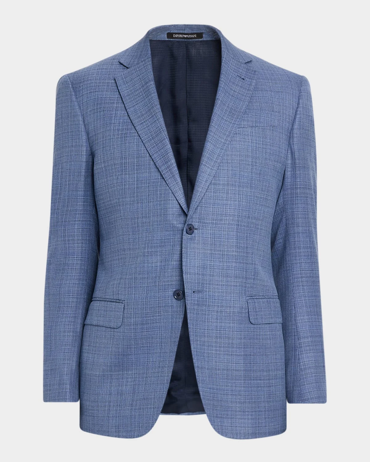 Men's Wool G Line Blurred Plaid Sport Coat - 1