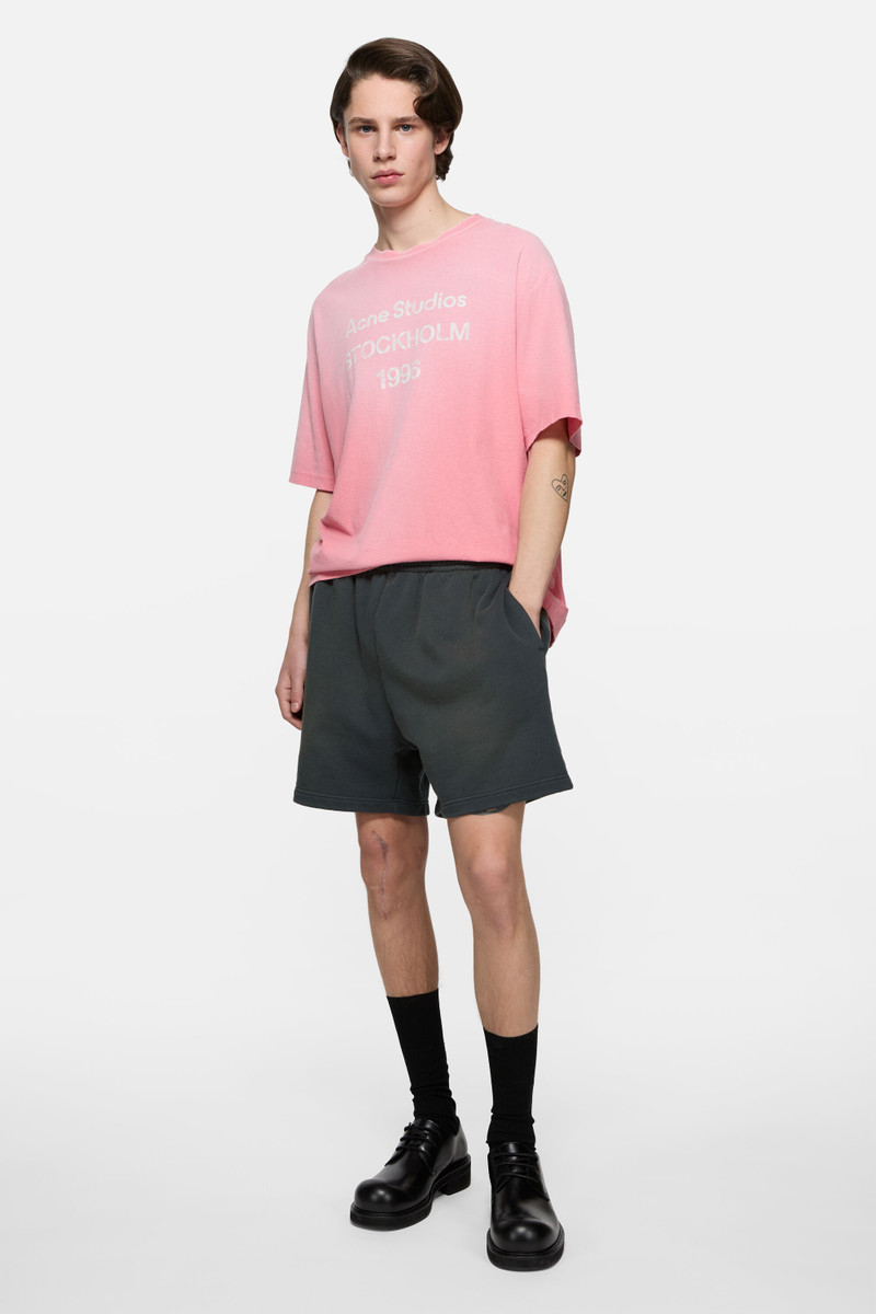 Acne Studios Vintage fleece shorts - Faded black outlook
