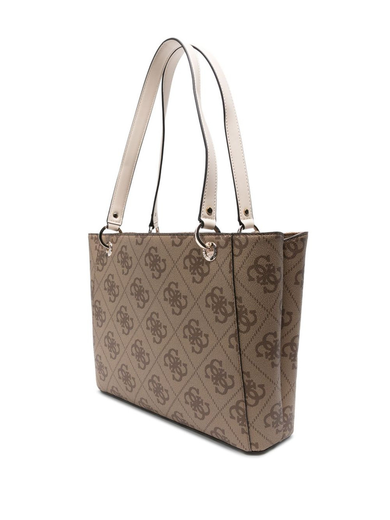 GUESS USA logo-plaque stripe tote bag outlook