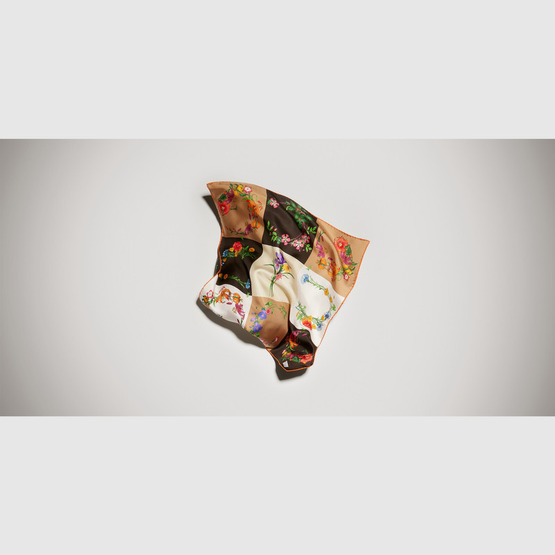 Printed silk twill bandana 1