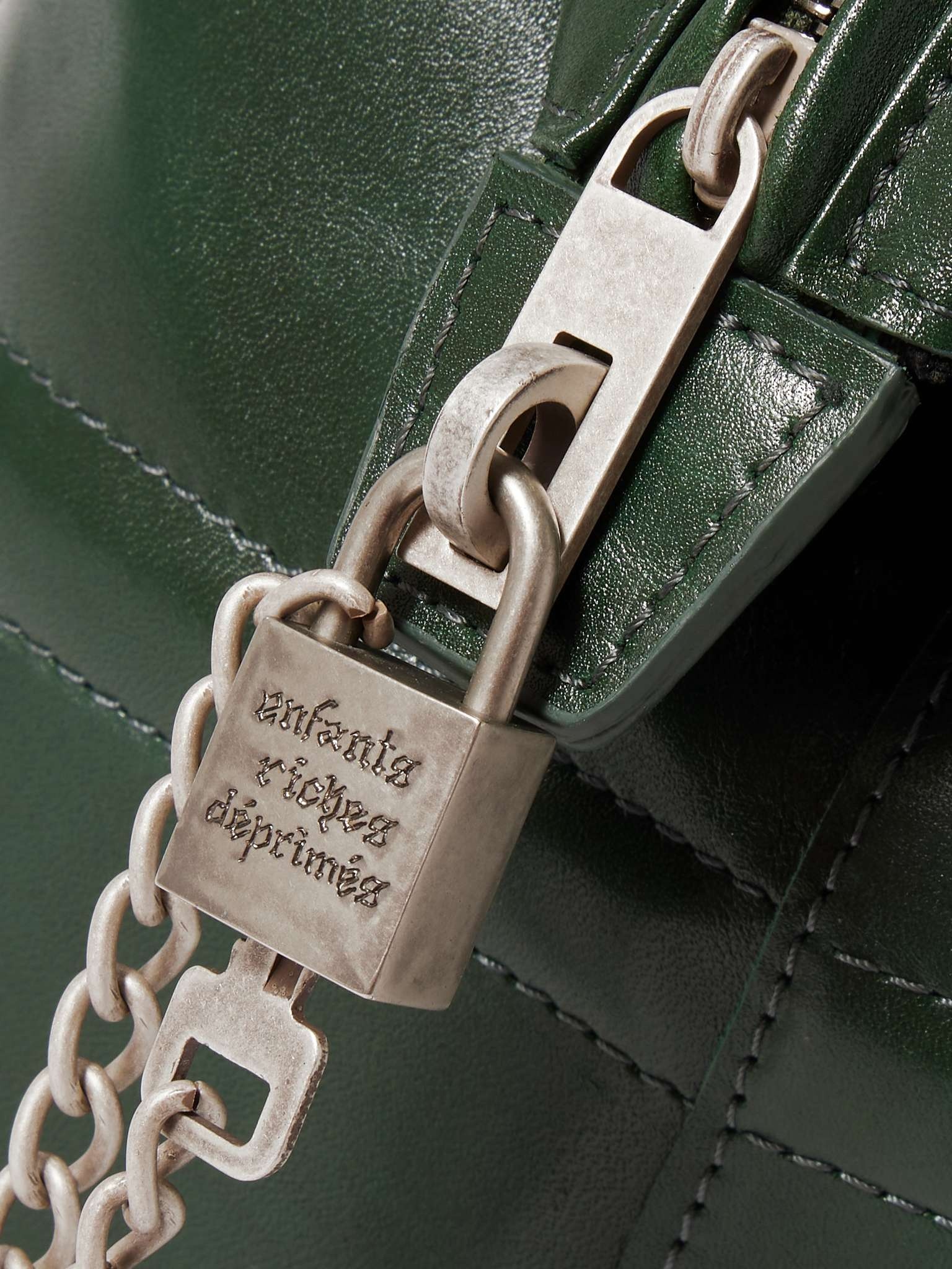 Enfants Riches Déprimés Logo-Embossed Leather Messenger Bag