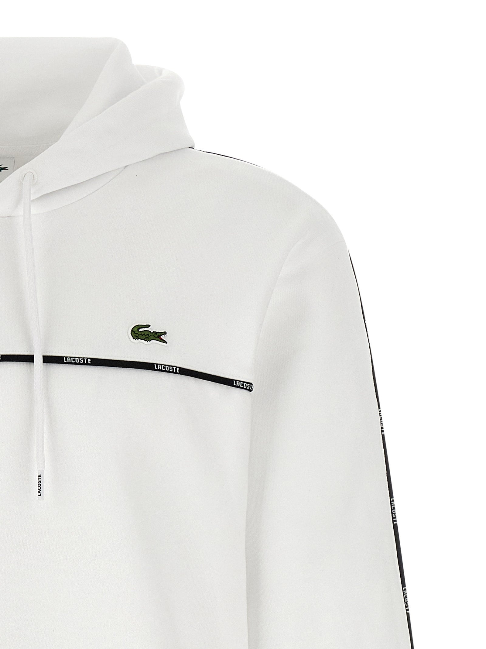 Lacoste Trim Sweatshirt White - 3