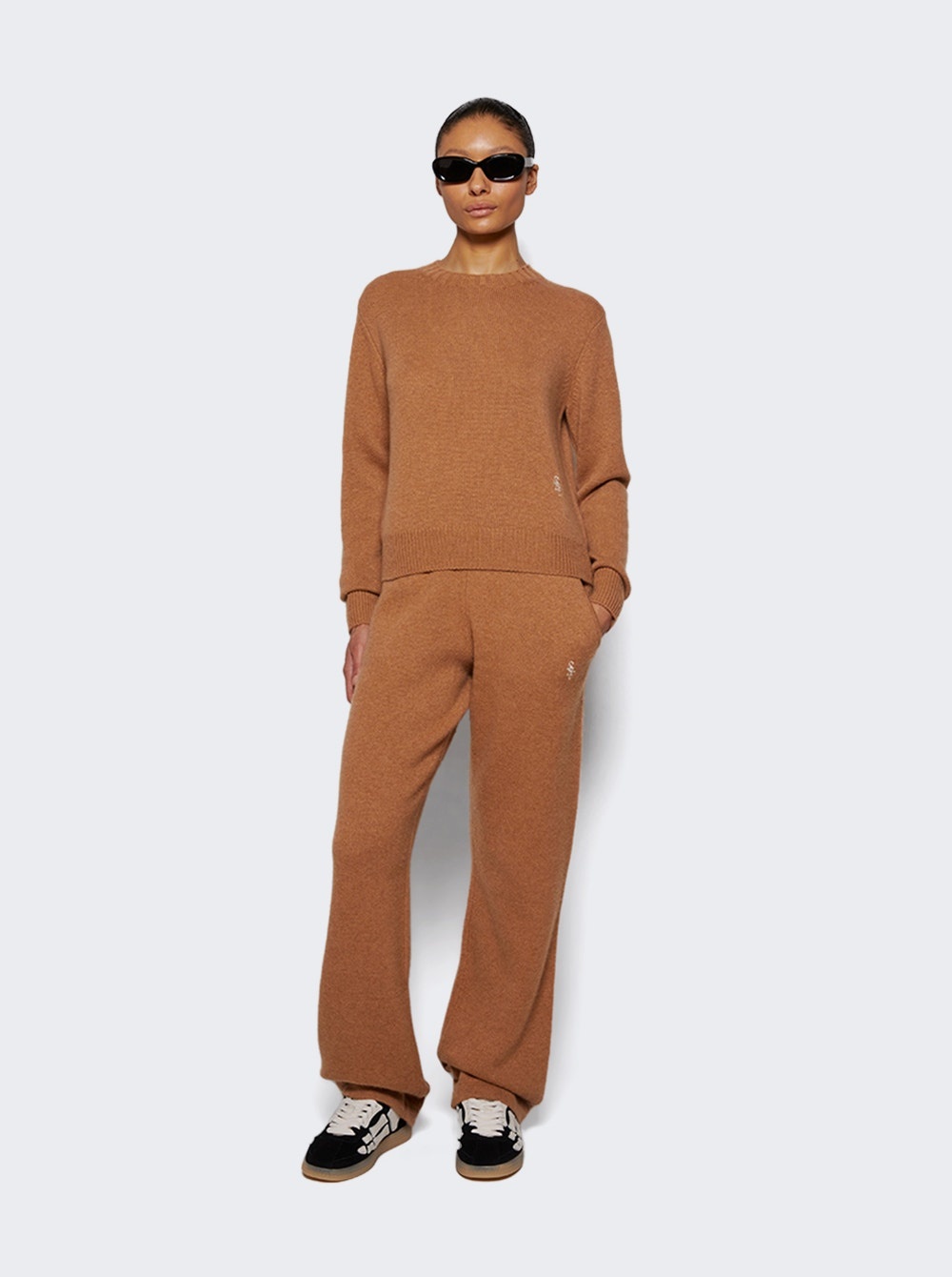Trousers Camel And White - 2
