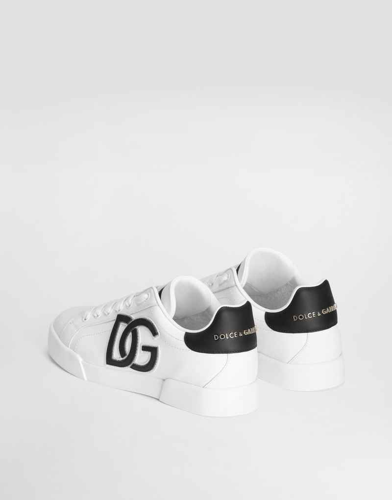 Dolce & Gabbana Calfskin Portofino sneakers with DG logo outlook